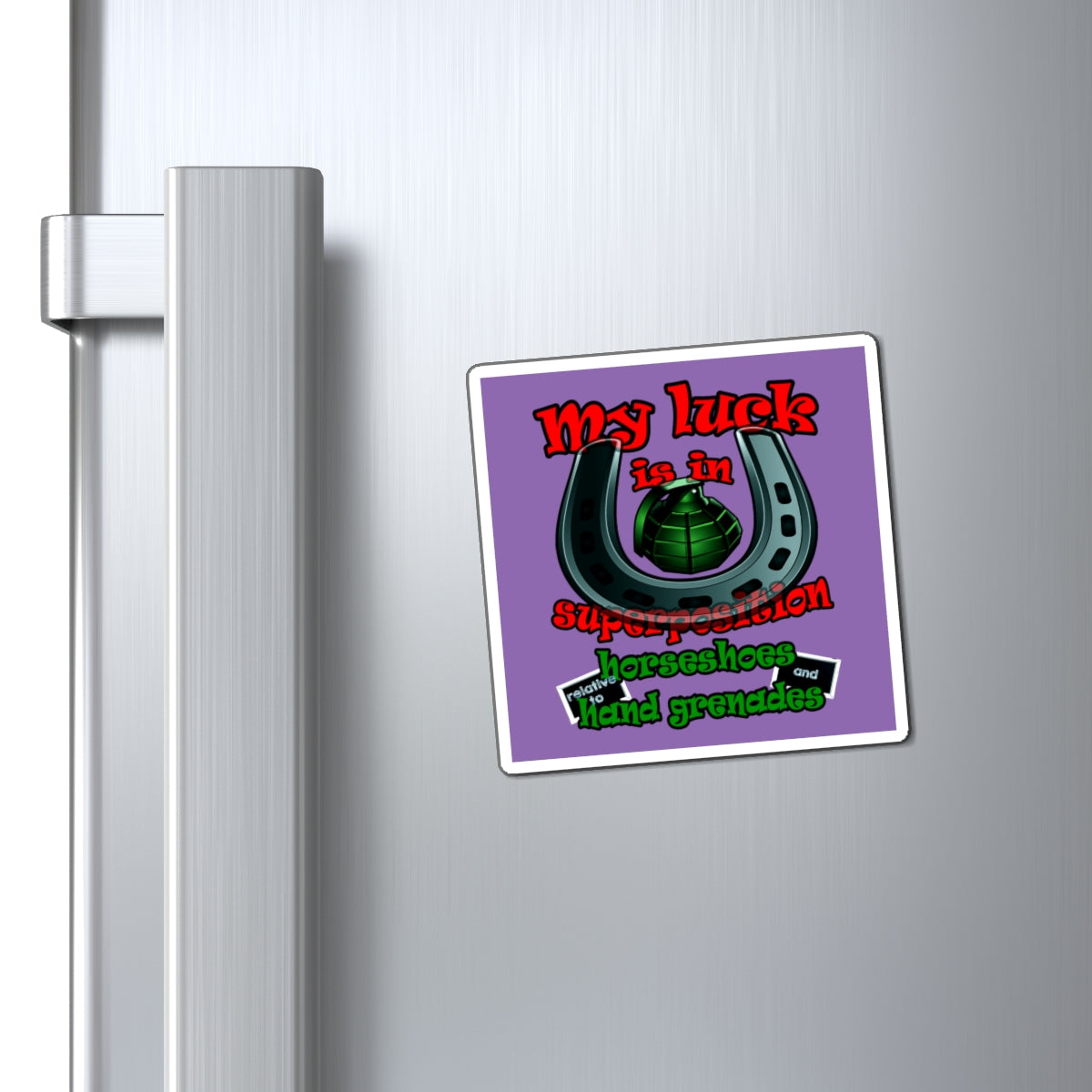 my luck - Magnets - (light purple)