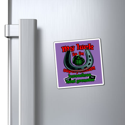 my luck - Magnets - (light purple)