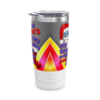 santa's shoes - Ringneck Tumbler, 20oz (rainbow split)