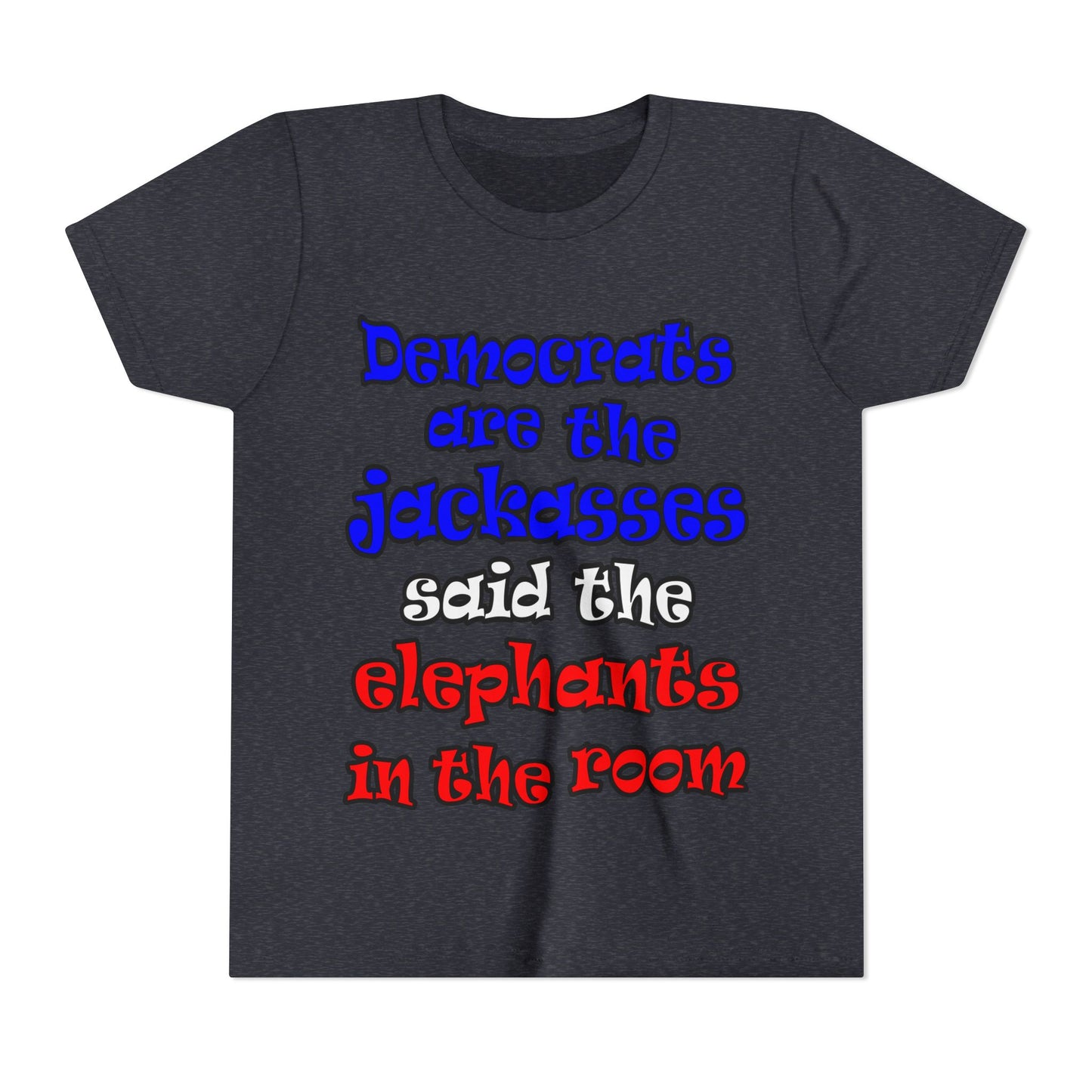 donkeys and elephants - Youth Short Sleeve Tee
