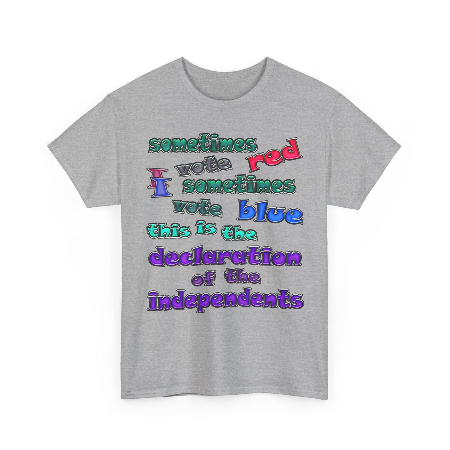 declaration of the independents - Unisex Heavy Cotton Tee