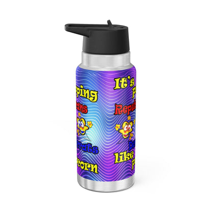 popping like popcorn - Gator Tumbler, 32oz  (purple wave)