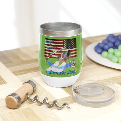 shoot for the stars - Chill Wine Tumbler (green)