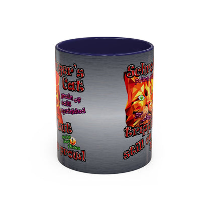schrodinger's cat - Accent Mug (brushed nickel)