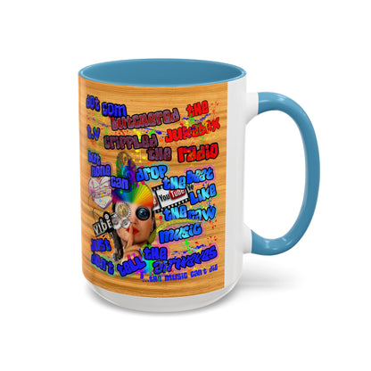 drop the beat - Accent Mug (butterscotch wood finish)