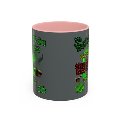 celtics logo - Accent Mug (dark grey)