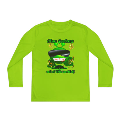 disc jockey - Youth Long Sleeve Competitor Tee