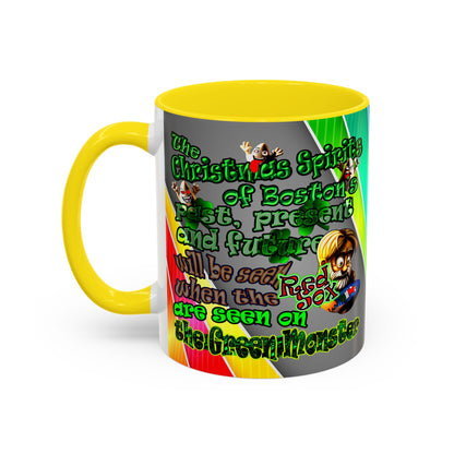 christmas spirits of boston - Accent Mug (rainbow split)