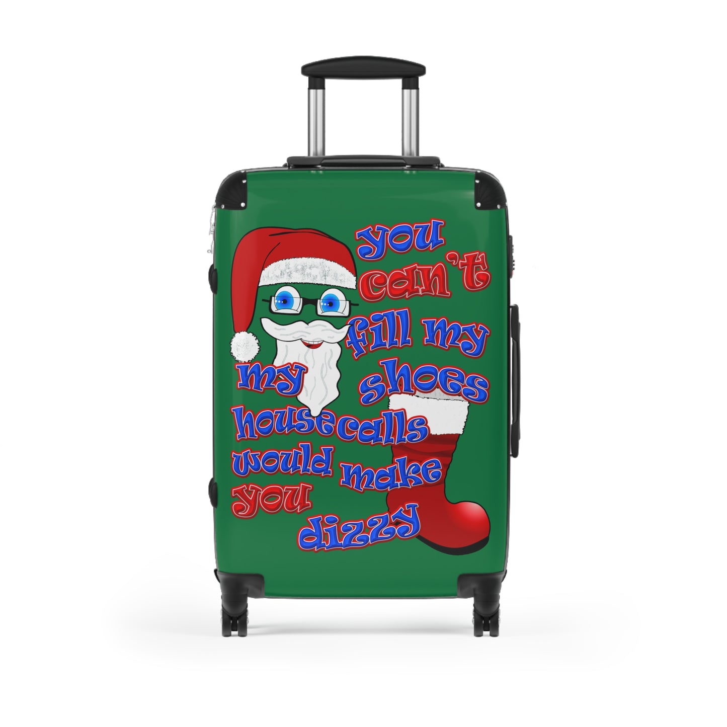 santa's shoes - Suitcase (dark green)