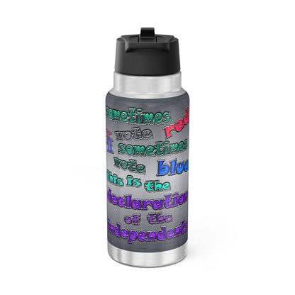 declaration of the independents - Gator Tumbler, 32oz  (brushed nickel)