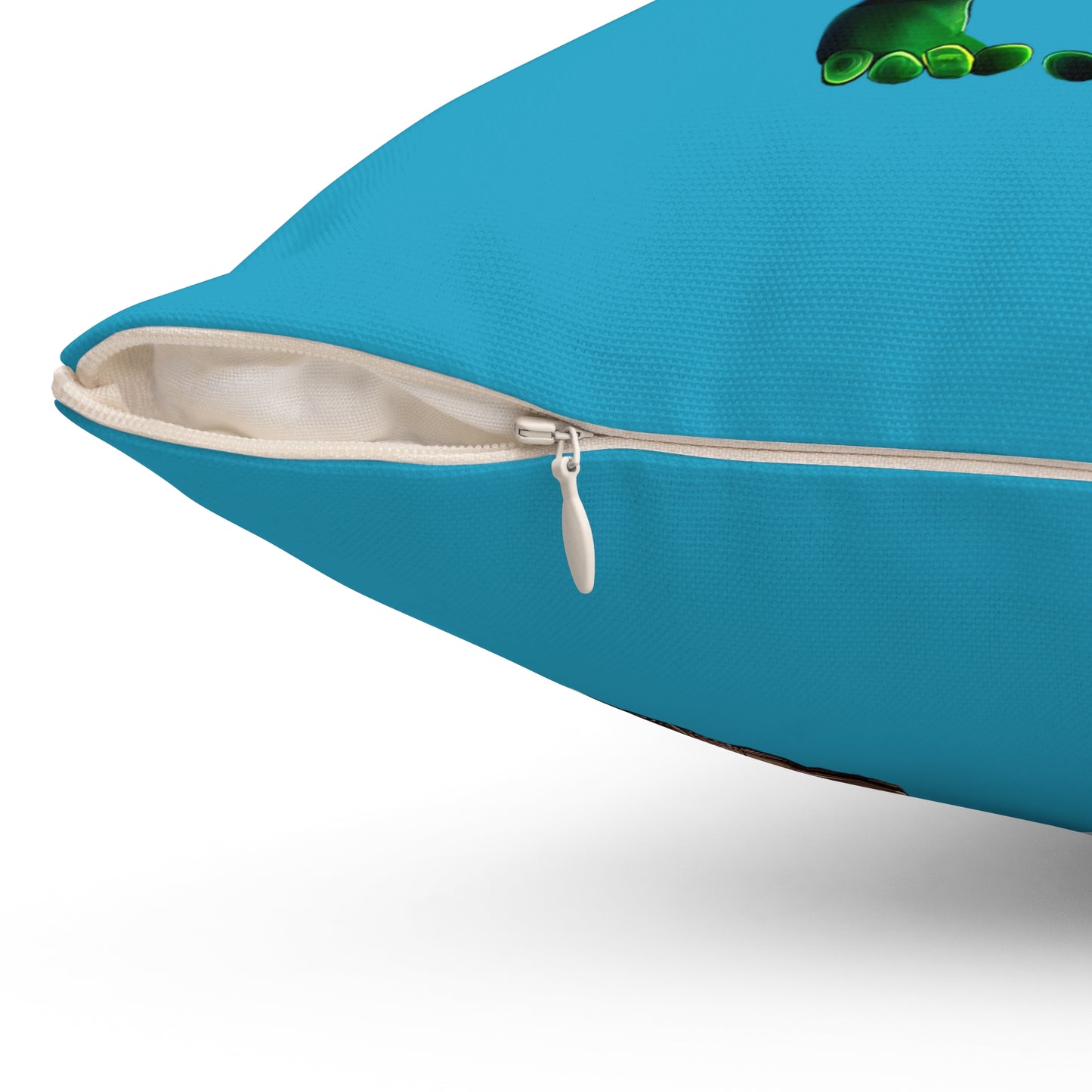 I don't care that your grey - Spun Polyester Square Pillow - (turquoise)