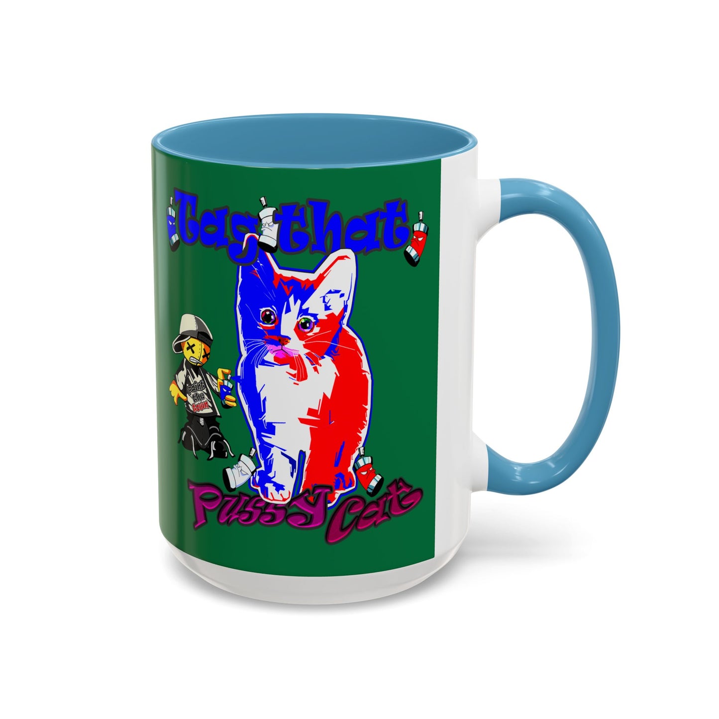 tag that - Accent Mug (dark green)