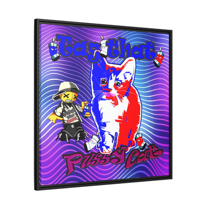 tag that - framed canvas art (purple wave)