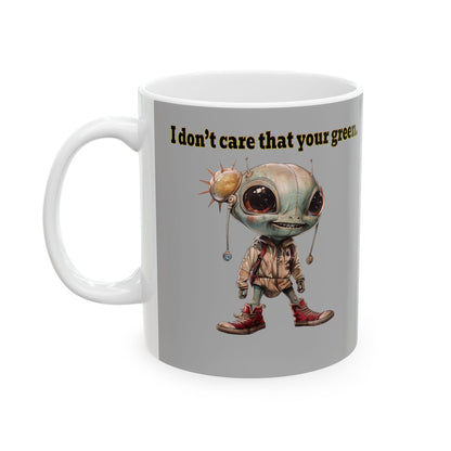 I don't care that your grey - White Mug (light grey)