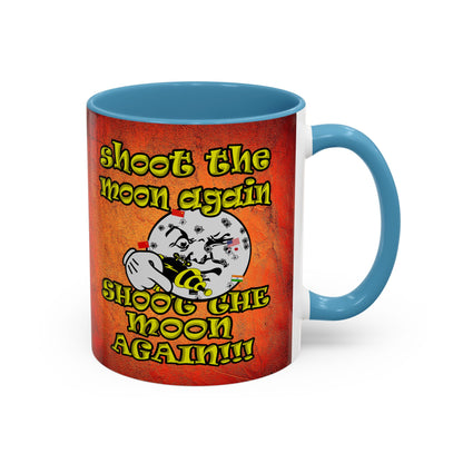 shoot the moon again - Accent Mug (burnt orange)