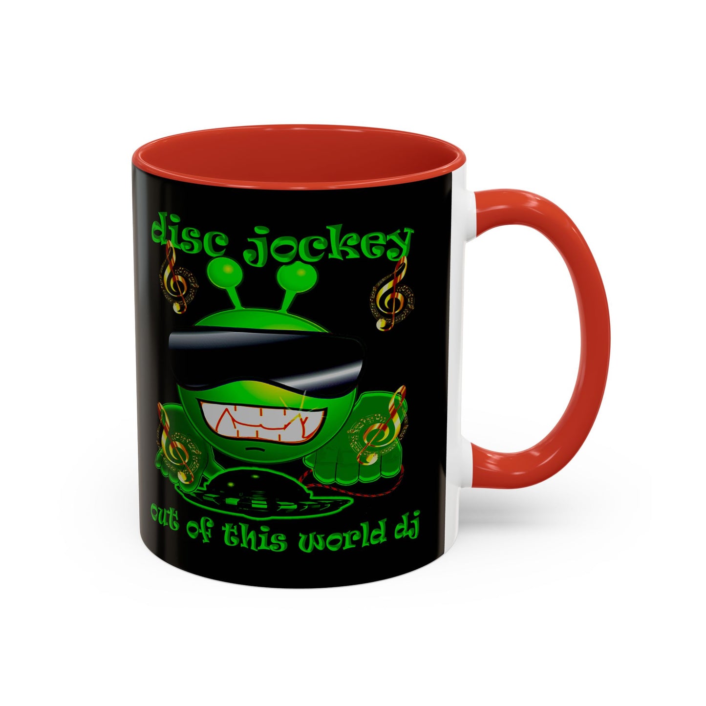 disc jockey - Accent Mug (black)