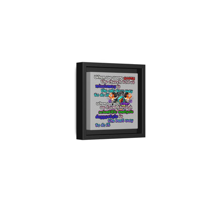 doggystyle - framed canvas art (light grey)