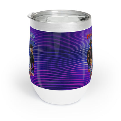 rw&b lives matter - Chill Wine Tumbler (purple wave)