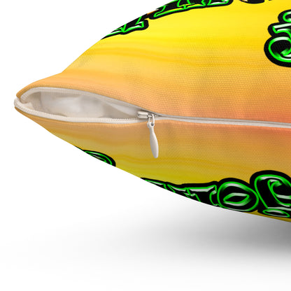 og - Spun Polyester Square Pillow - (color blur)