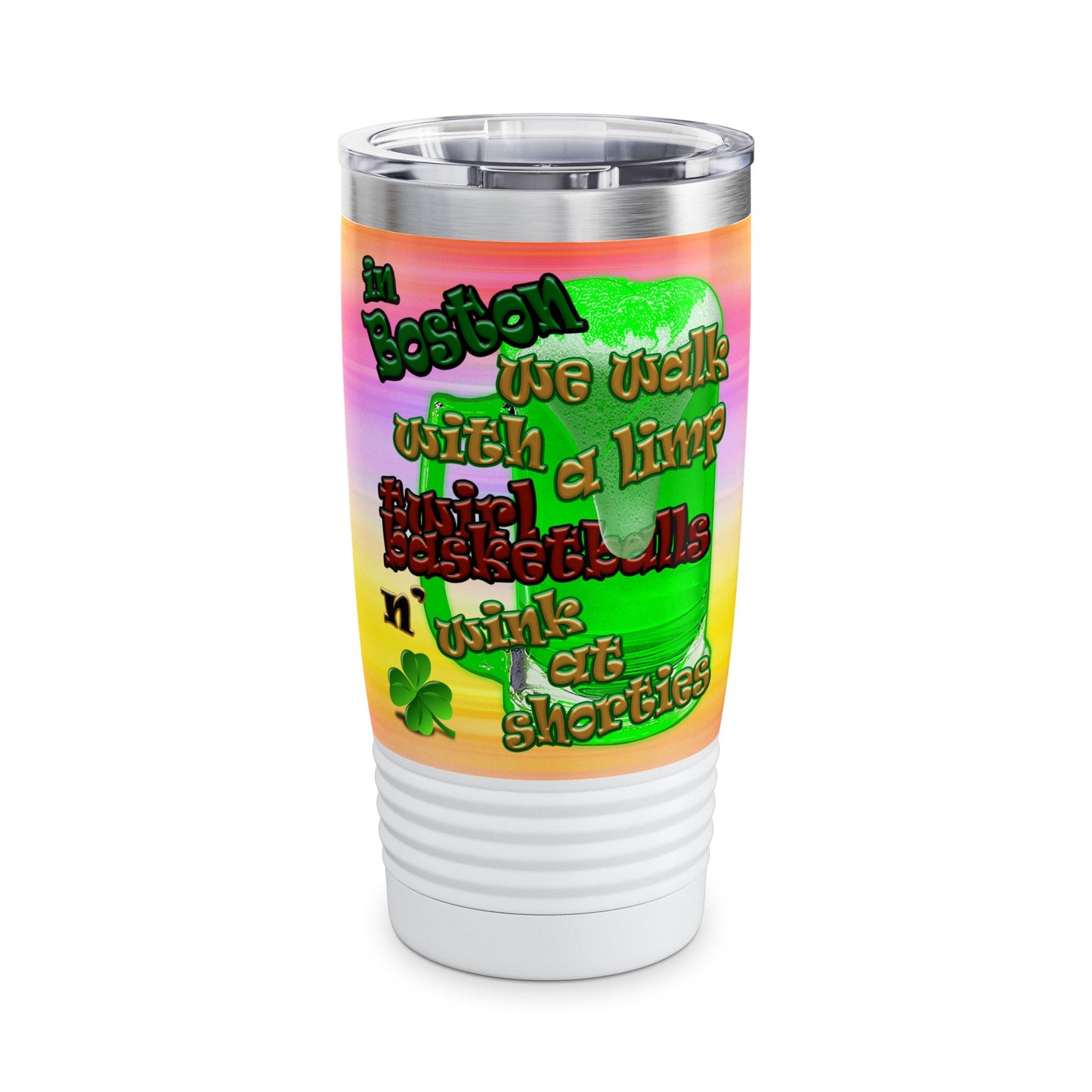 celtics logo - Ringneck Tumbler, 20oz (color blur)