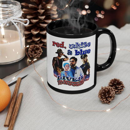 rw&b lives matter - Black Mug (white)