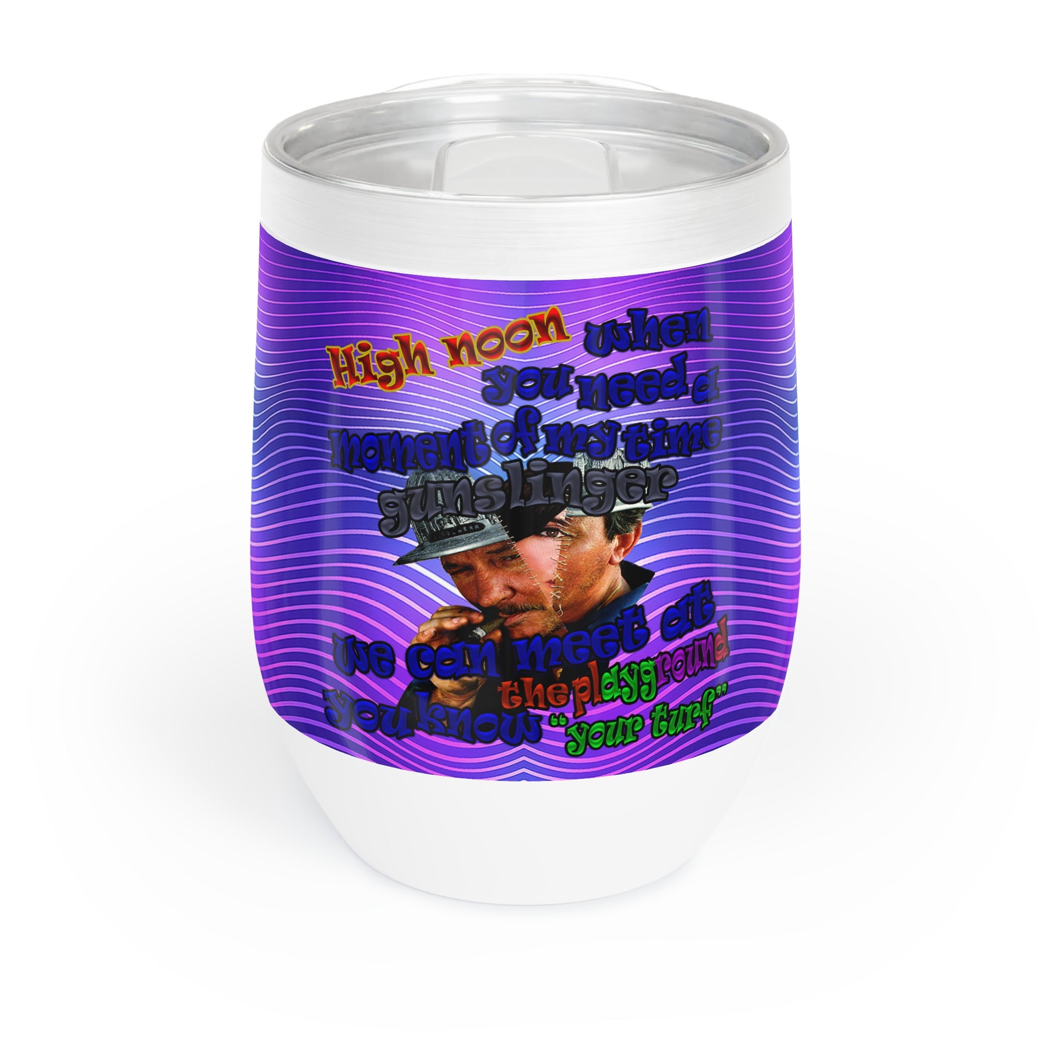 high noon - Chill Wine Tumbler (purple wave)
