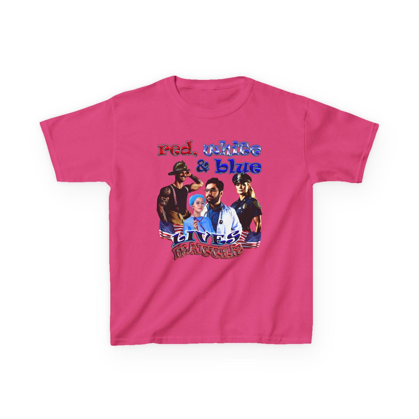 rw&b lives matter - Kids Heavy Cotton™ Tee