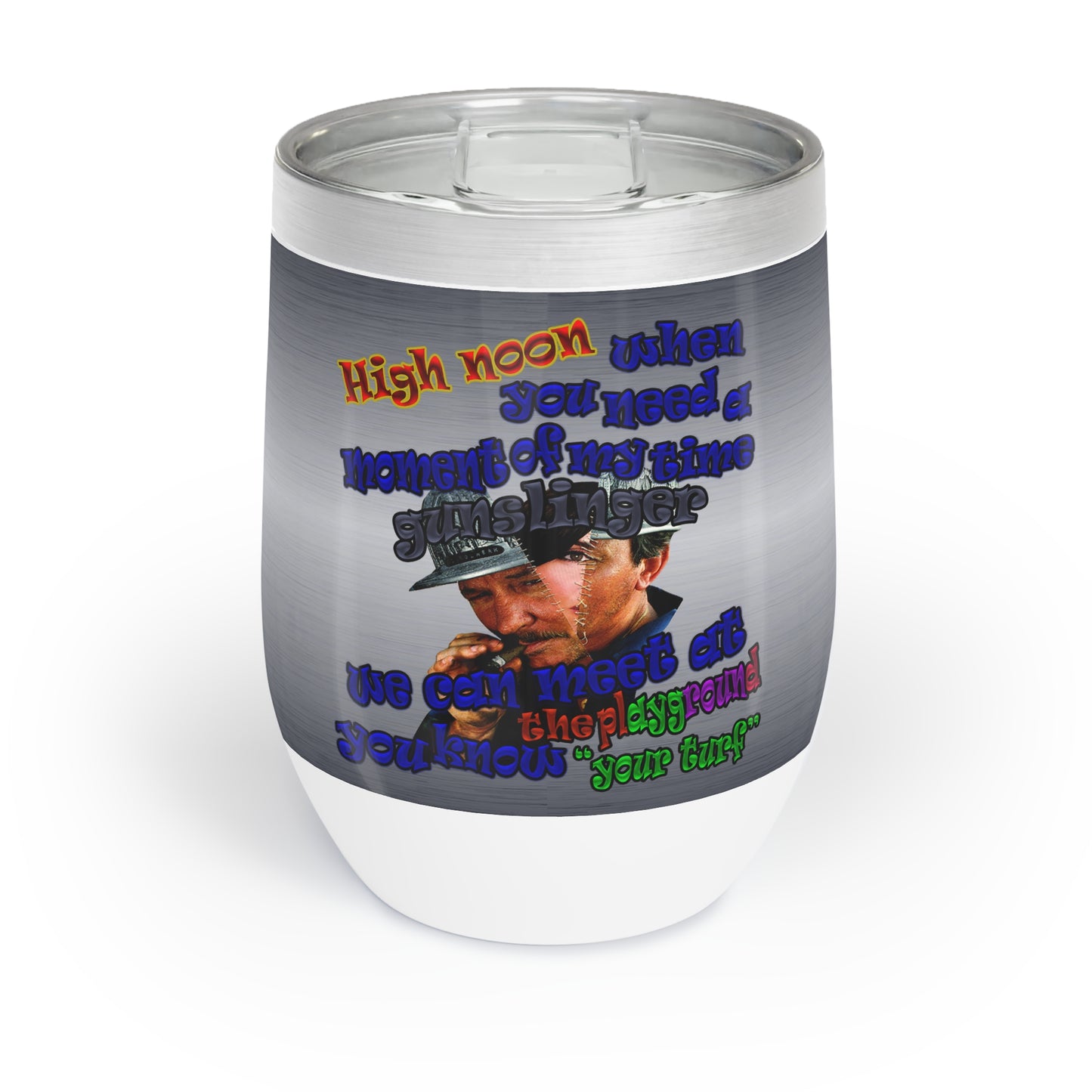 high noon - Chill Wine Tumbler (brushed nickel)