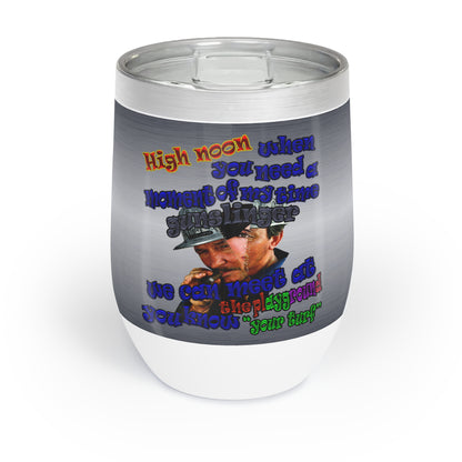 high noon - Chill Wine Tumbler (brushed nickel)