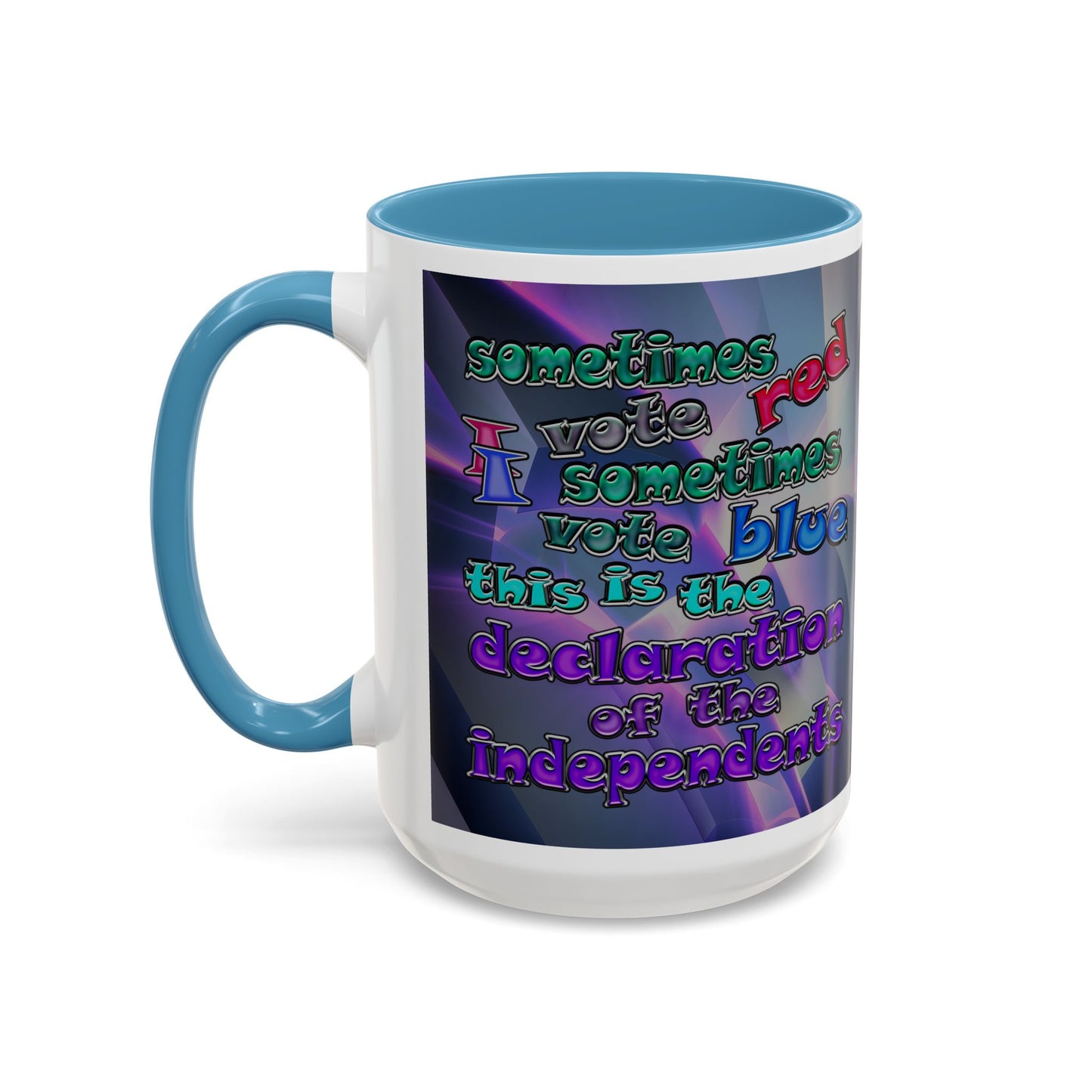 declaration of the independents - Accent Mug (grey-pink wave)