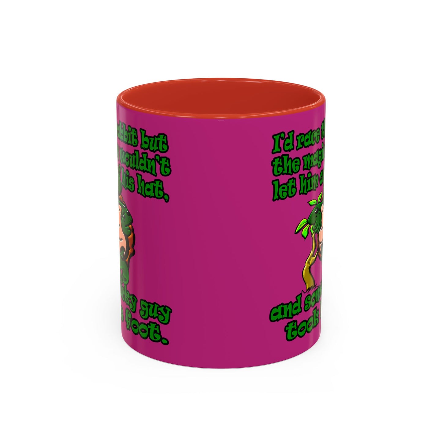 turtle race - Accent Mug (pink)