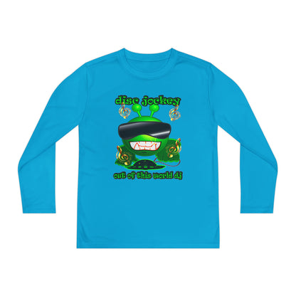 disc jockey - Youth Long Sleeve Competitor Tee