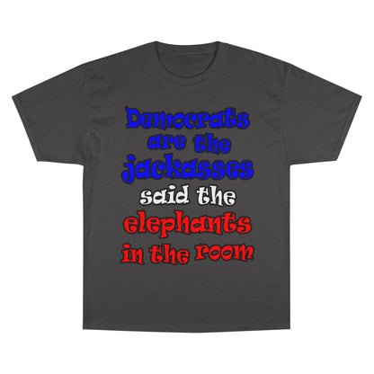 donkeys and elephants - Champion T-Shirt