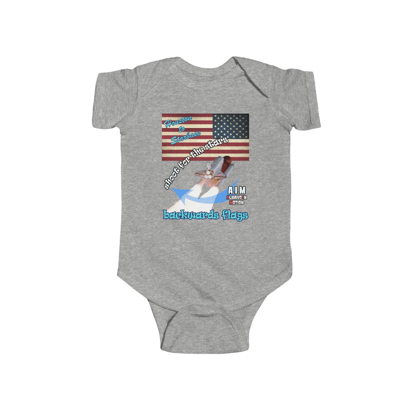 shoot for the stars - Infant Fine Jersey Bodysuit