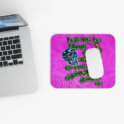 og - Mouse Pad (Rectangle) (pink swirl)