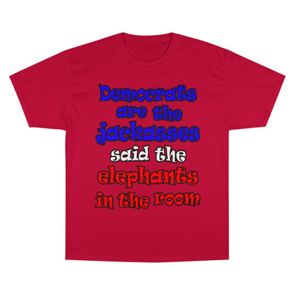 donkeys and elephants - Champion T-Shirt
