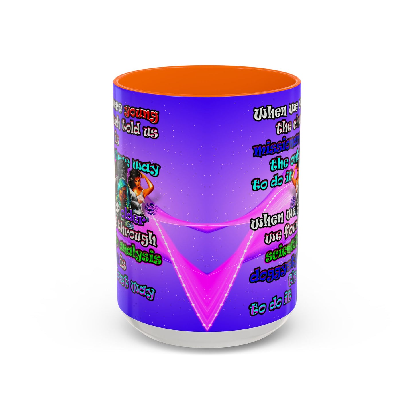 doggystyle - Accent Mug (purple-pink wave)