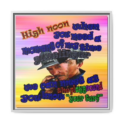 high noon - framed canvas art (color blur)