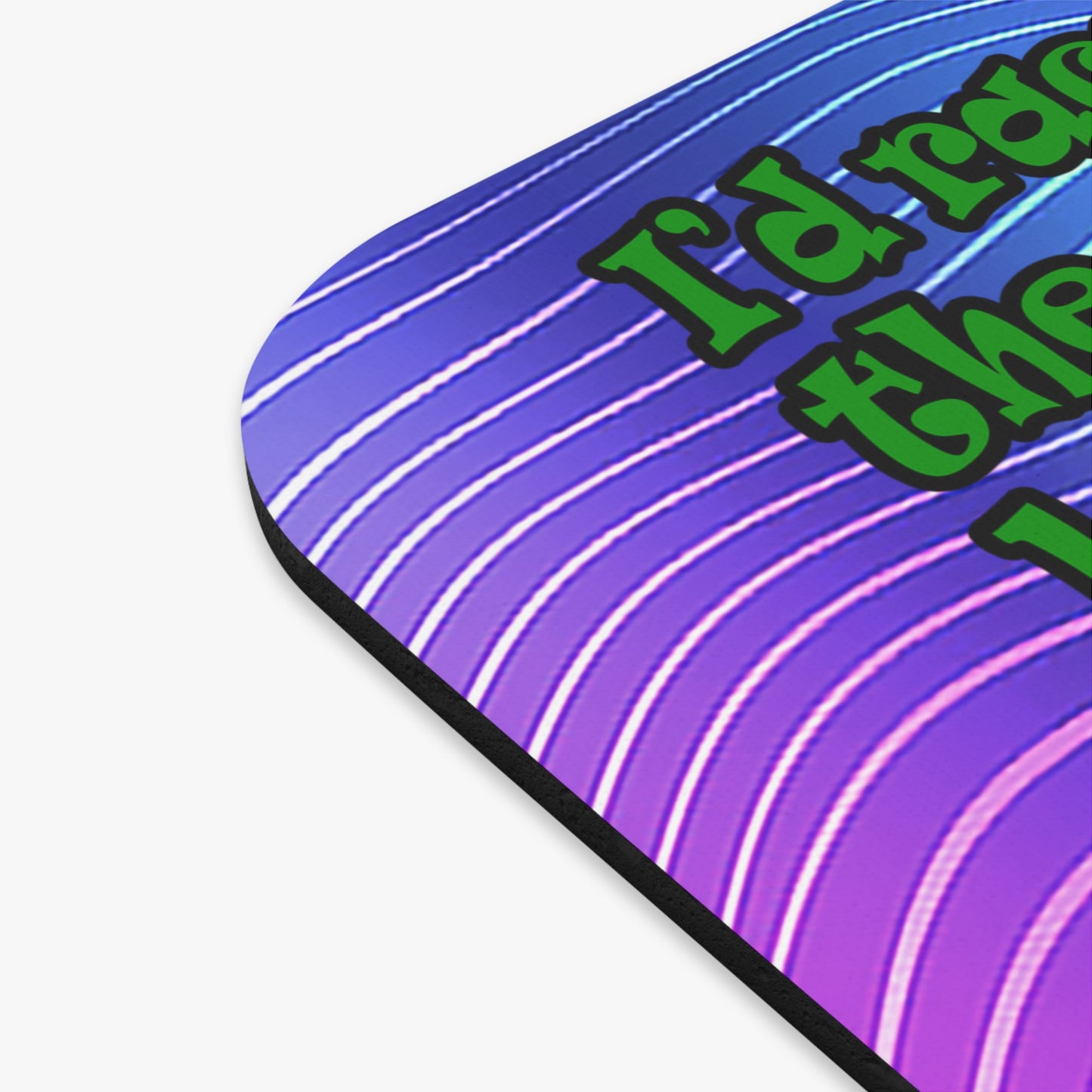 turtle race - Mouse Pad (Rectangle) (purple wave)