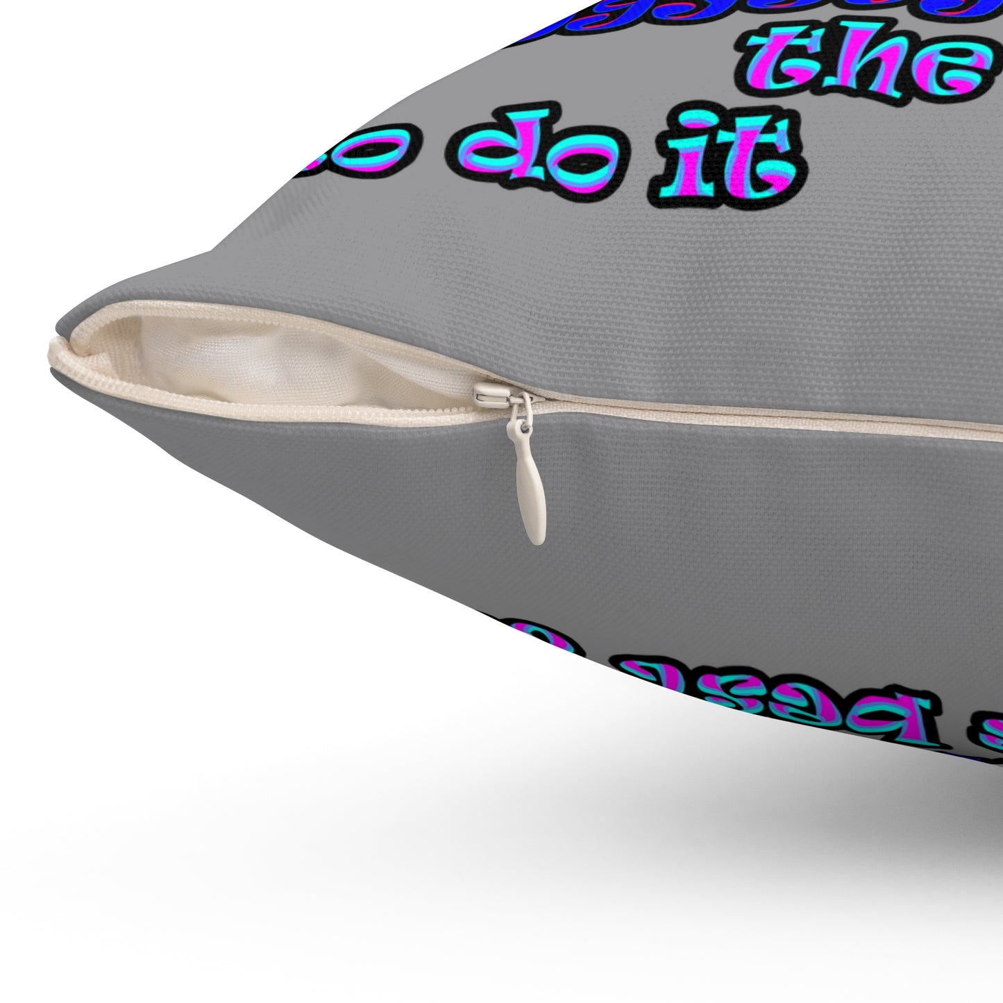 doggystyle - Spun Polyester Square Pillow - (grey)