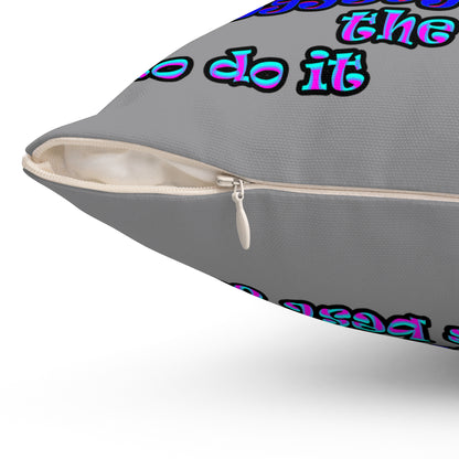 doggystyle - Spun Polyester Square Pillow - (grey)