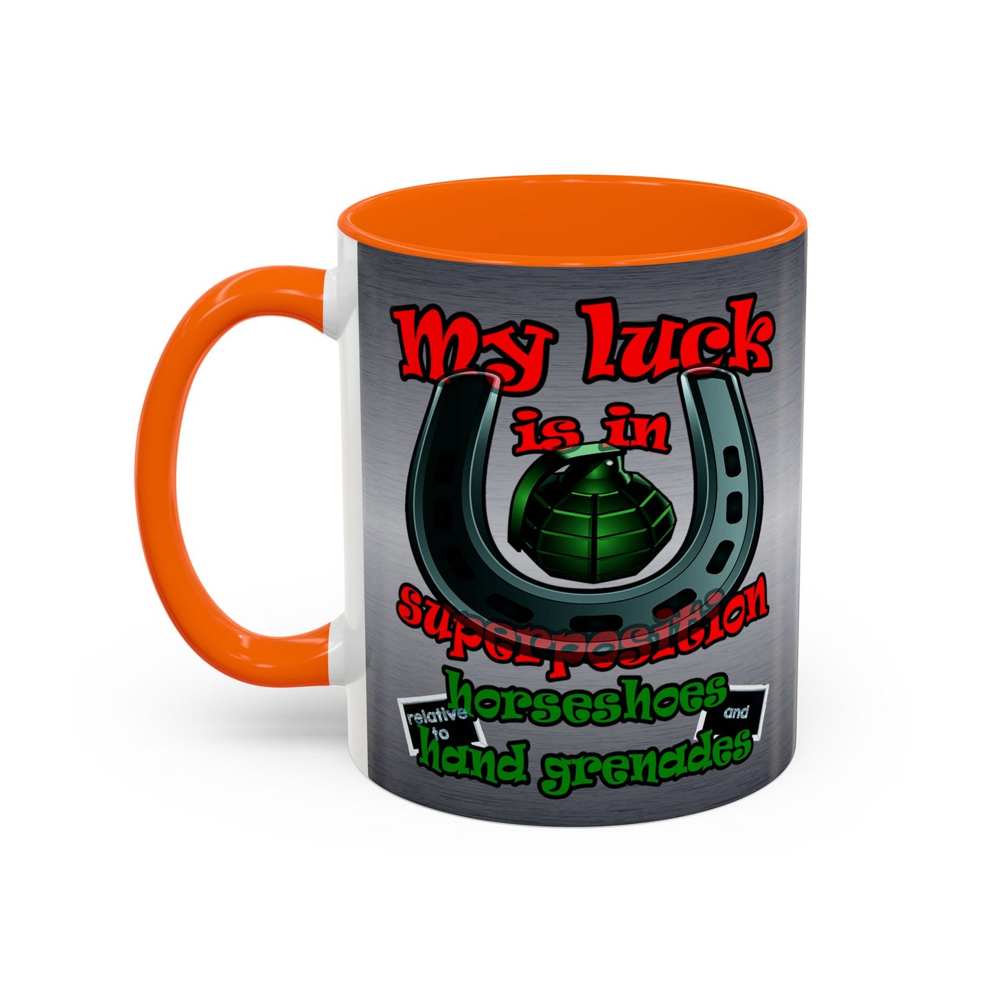 my luck - Accent Mug (brushed nickel)