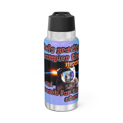 defy conquer reach - Gator Tumbler, 32oz  (light blue-purple wave)