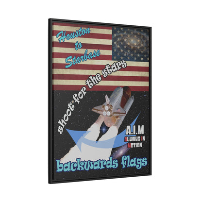 shoot for the stars - framed canvas art