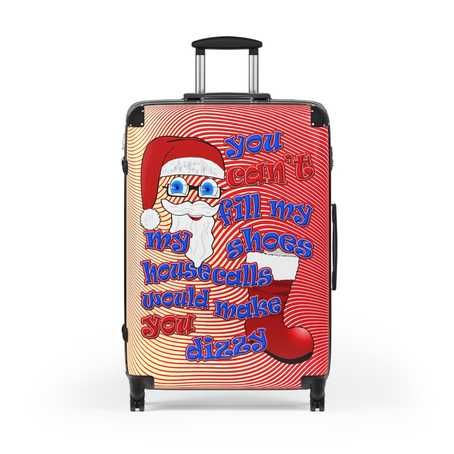 santa's shoes - Suitcase (yellow-orange wave)
