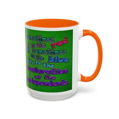 declaration of the independents - Accent Mug (green turf)