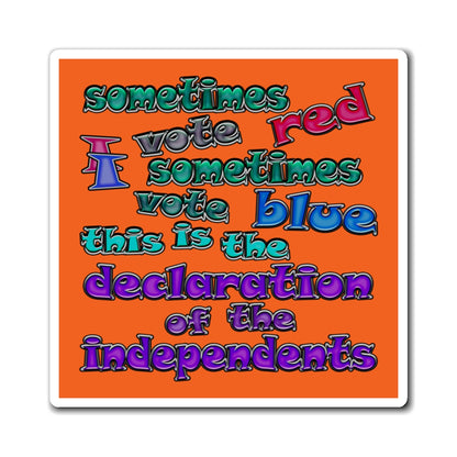 declaration of the independents - Magnets - (orange)