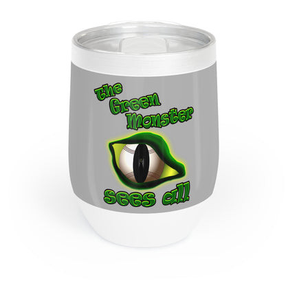 green monster - Chill Wine Tumbler (light grey)