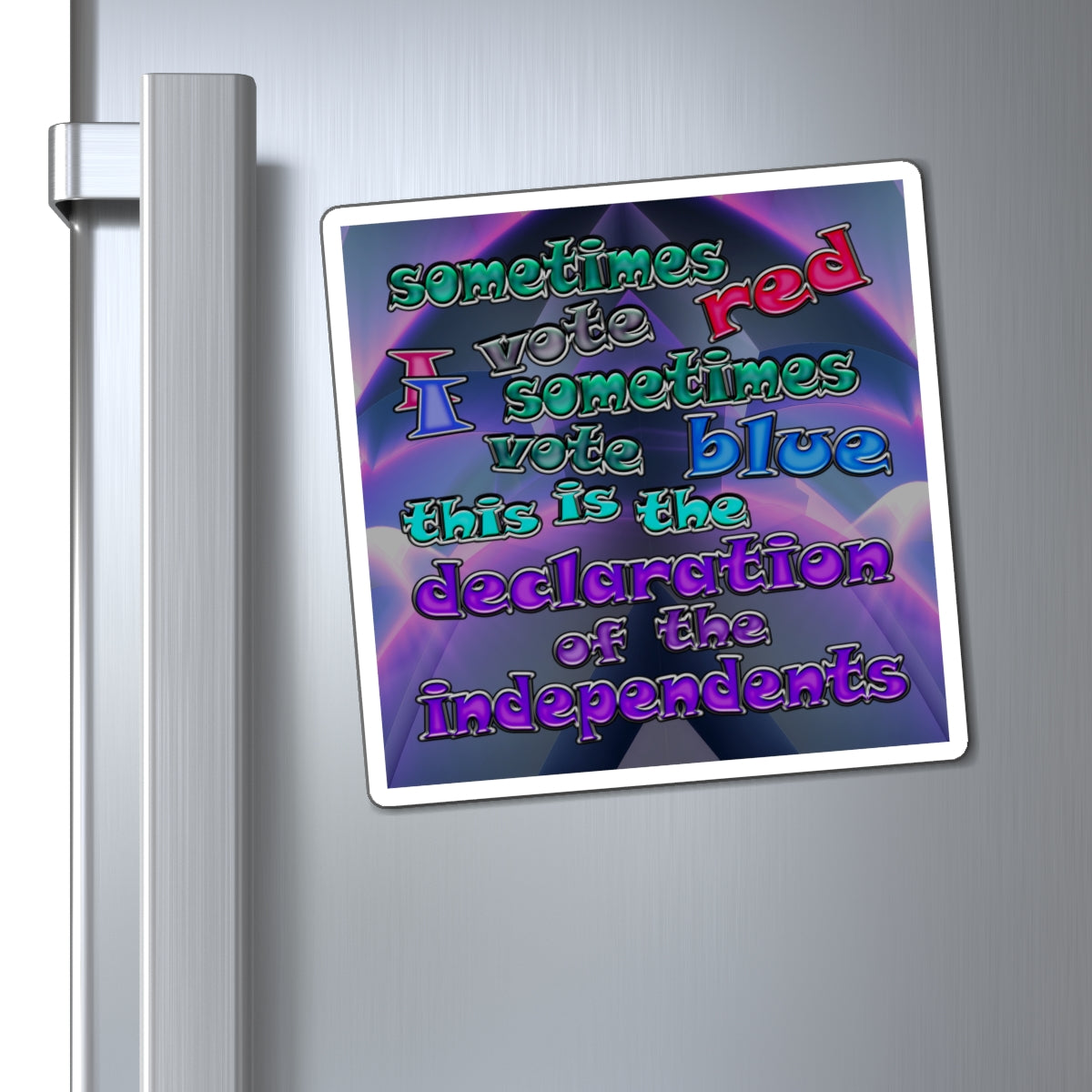 declaration of the independents - Magnets - (grey-pink wave)