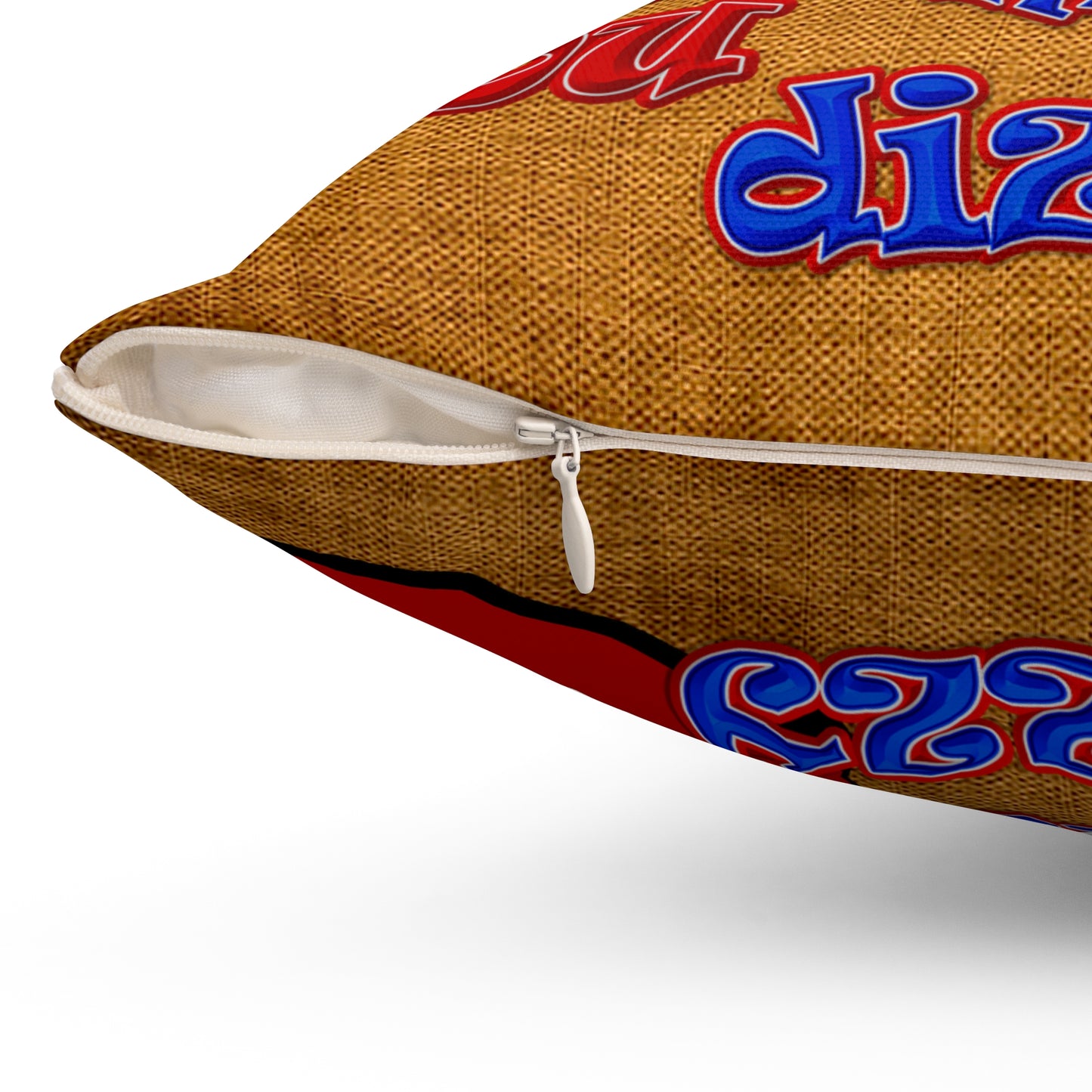 santa's shoes - Spun Polyester Square Pillow - (brown papyrus)